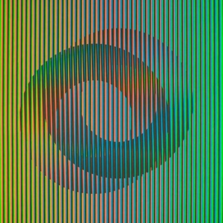 Carlos Cruz-Diez Abstract Print - Serie Semana - Jueves	