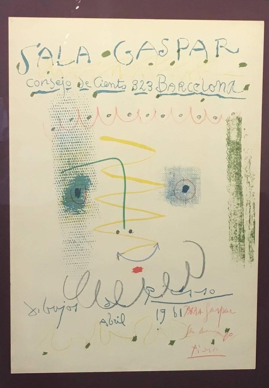SALA GASPAR - Gray Abstract Drawing by Pablo Picasso