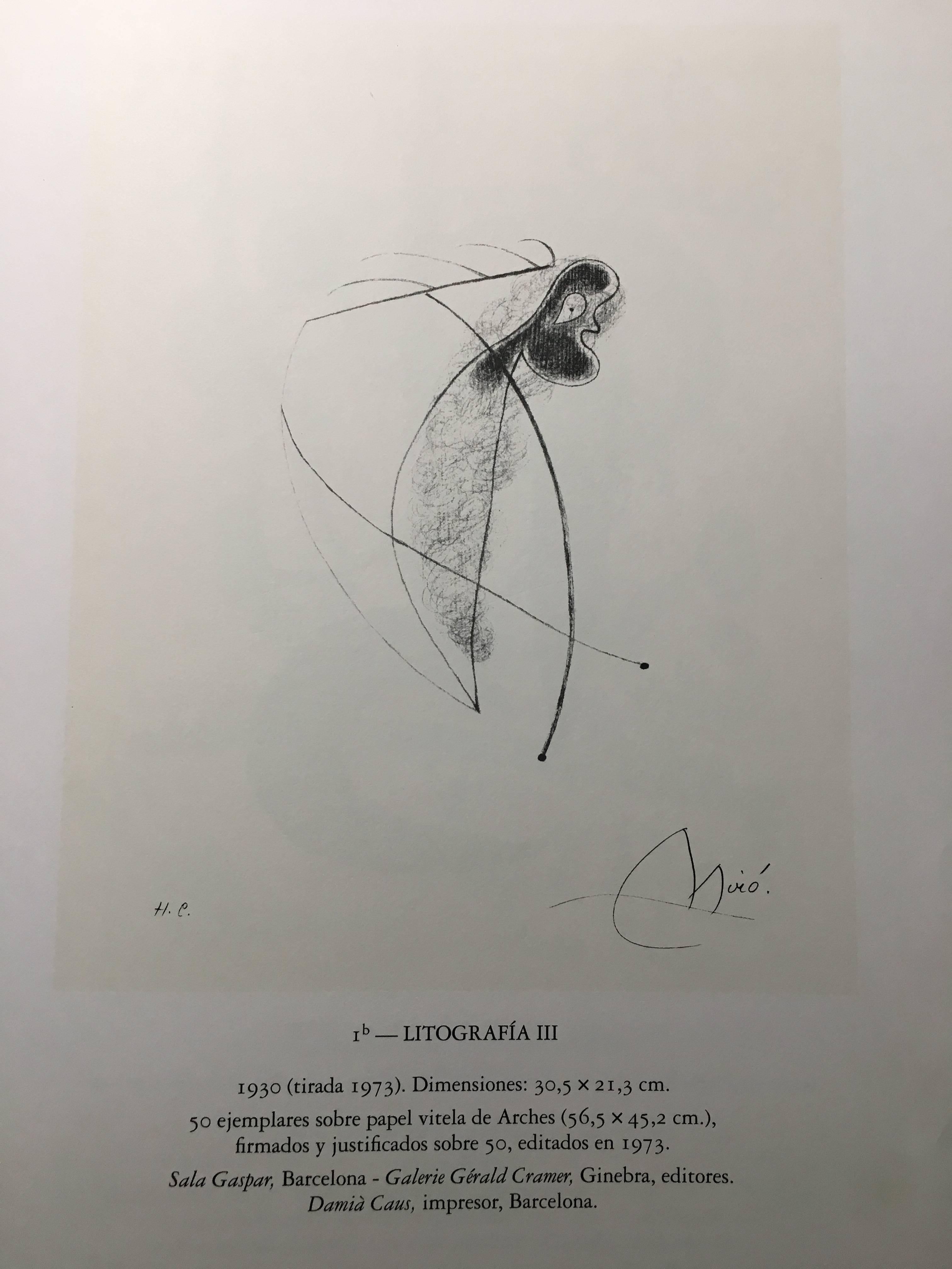 LITOGRAFIA III - Print by Joan Miró