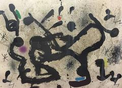 JOAN MIRO - LITHOGRAPHY - "HOMENATGE A JOAN PRATS"
