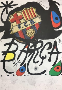 JOAN MIRO - LITHOGRAPHY - " F.C. BARCELONA ANIVERSARI"