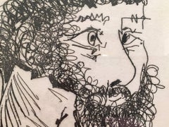 "SUITE 347" PICASSO - ORIGINAL- AQUATINT - LIMITED EDITION -1968