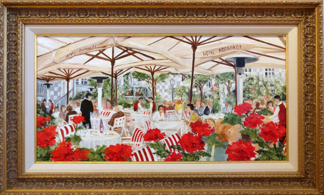 Brunch au Normandy - Painting by Simone Balvi