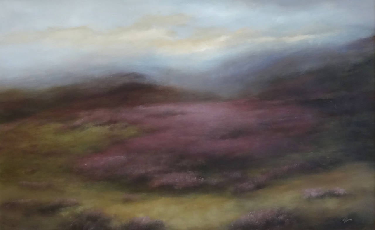 Judith Levin Landscape Painting - Heather Landscape