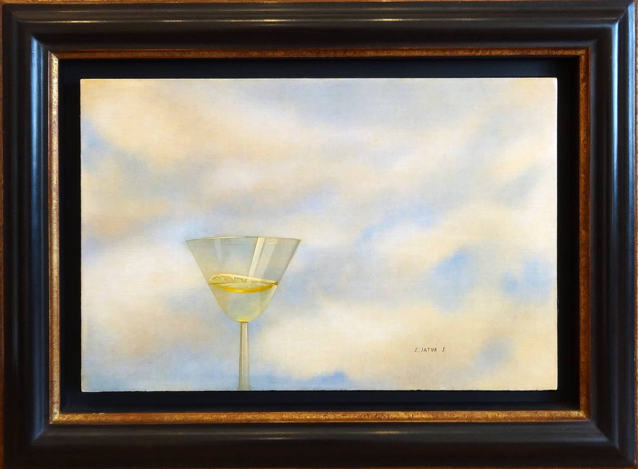 Cocktail + Citron - Painting by Sabine Satur