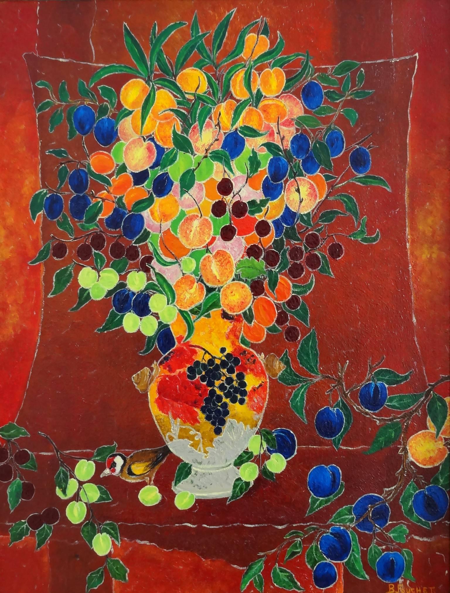 Bernard Fouchet Portrait Painting - Bouquet de Fruits