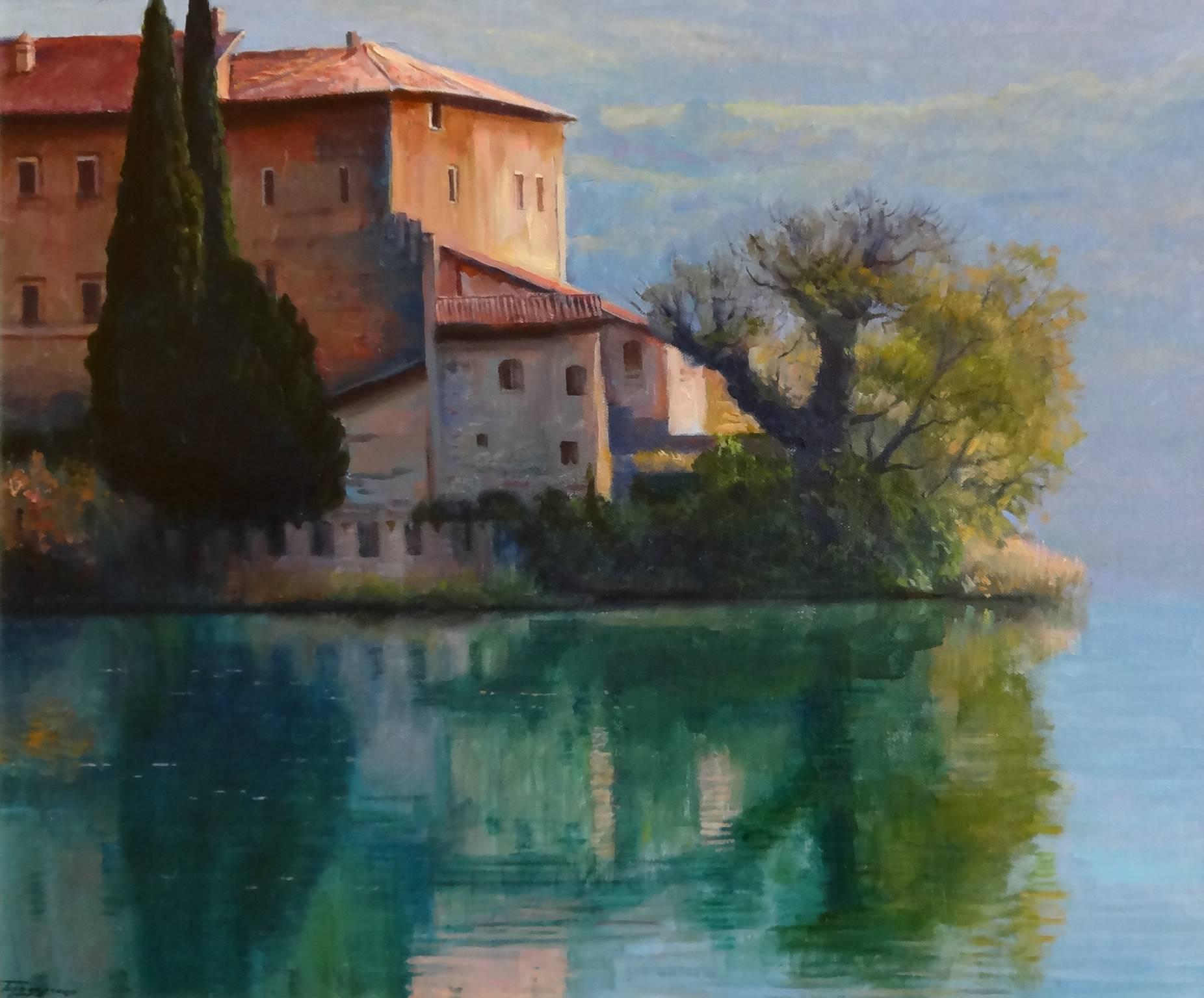 Yuri Bondarenko Landscape Painting - Spring in Italy