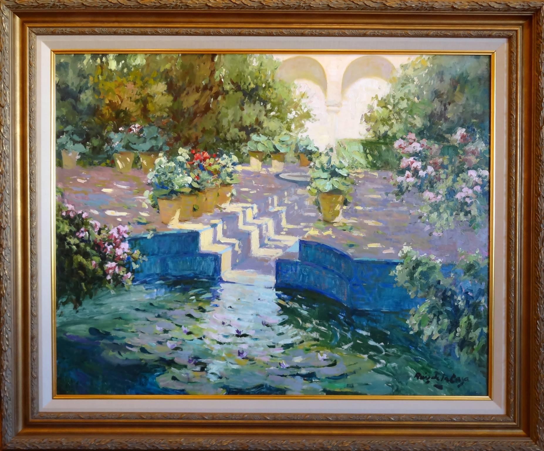 Estanque – Painting von Angel Ruiz de la Casa