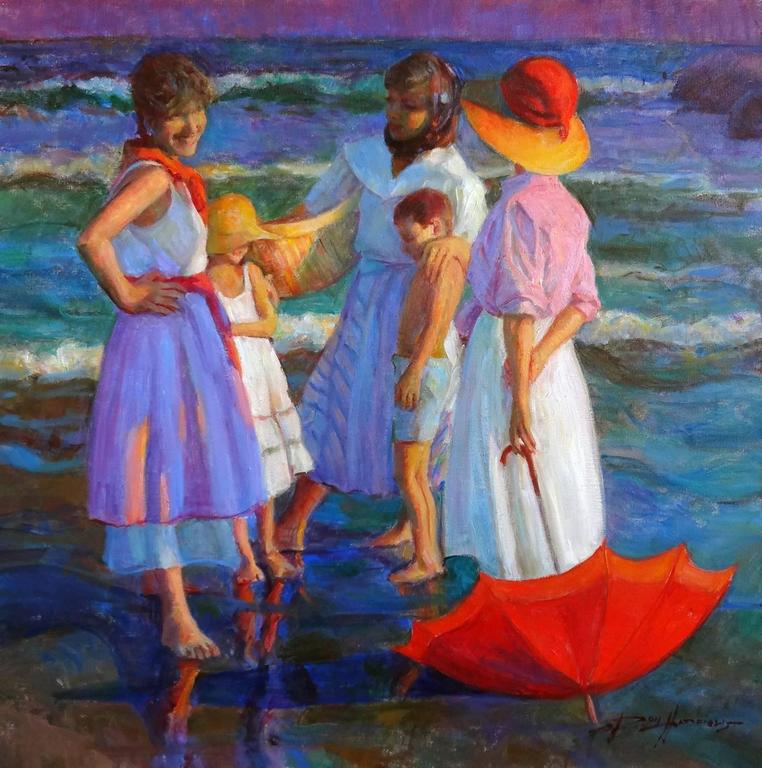 Don Hatfield Afternoon at the Beach at 1stDibs