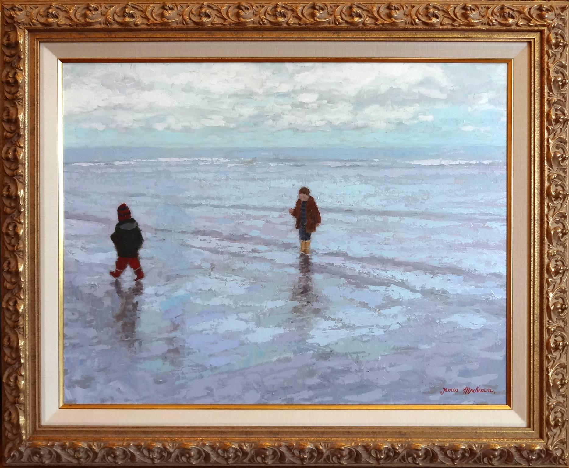 Marrée Basse (Low Tide) - Painting by James MacKeown