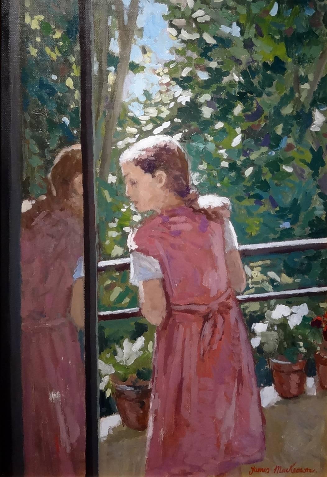 James MacKeown Portrait Painting - The Balcony