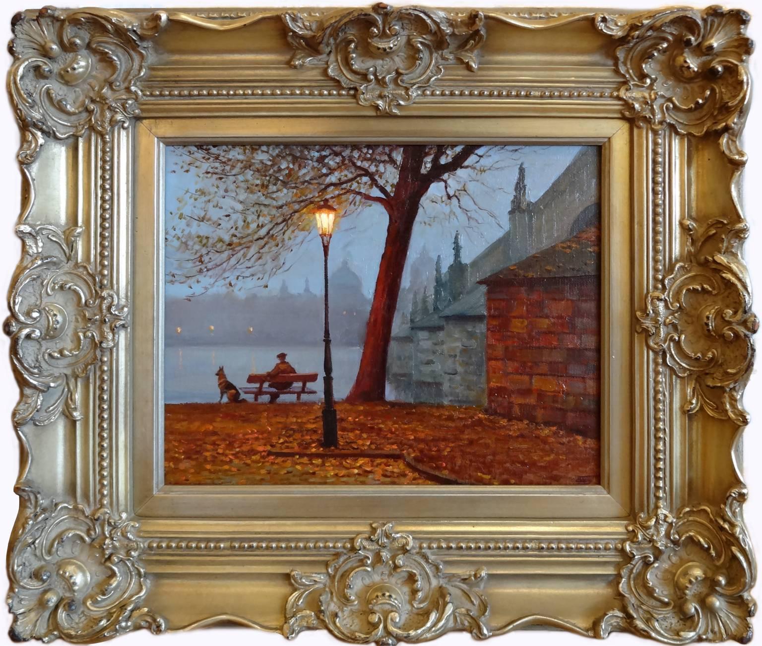 Soirée à Prague - Painting de Victoria Bondarenko