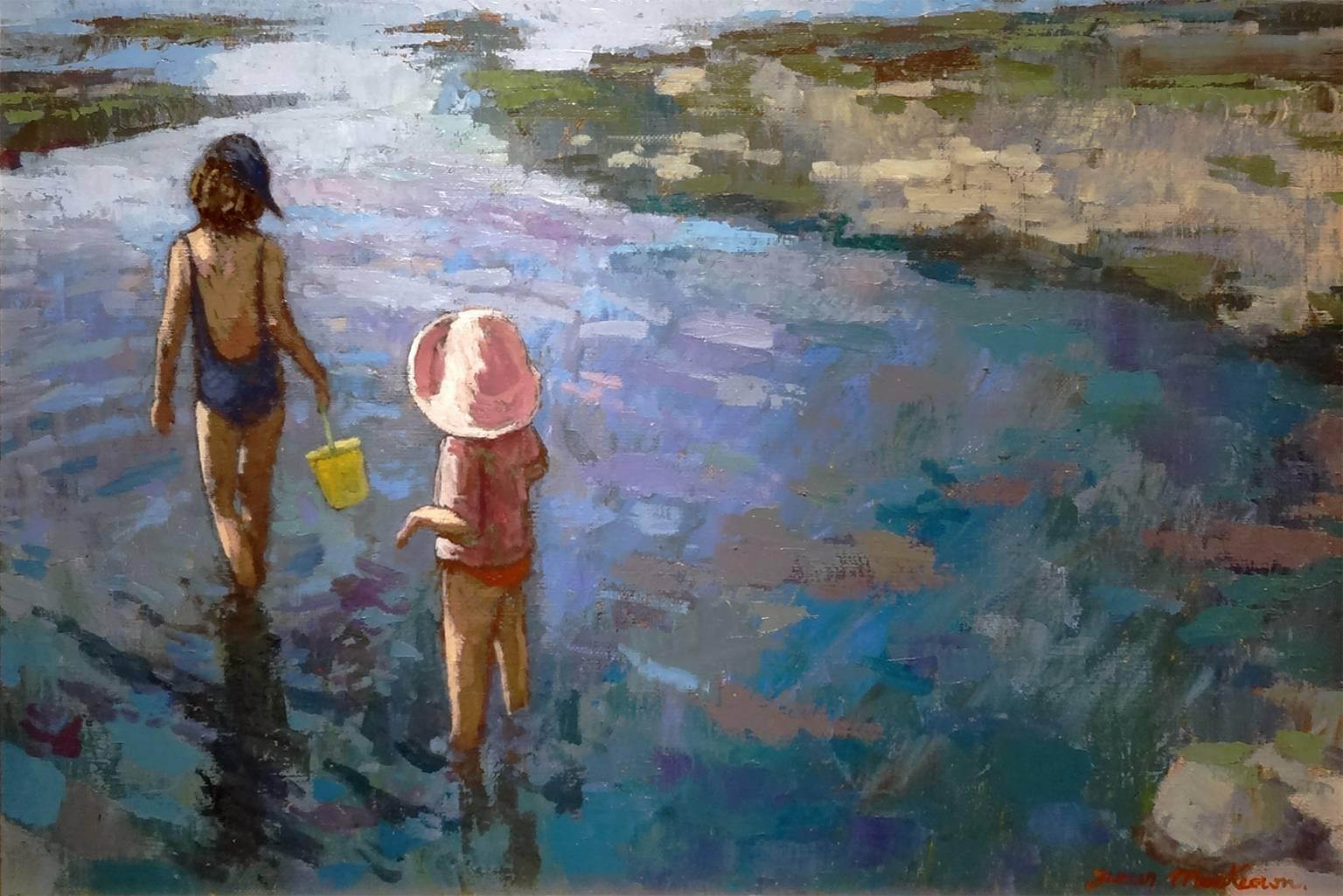 James MacKeown Figurative Painting - The Pink Hat