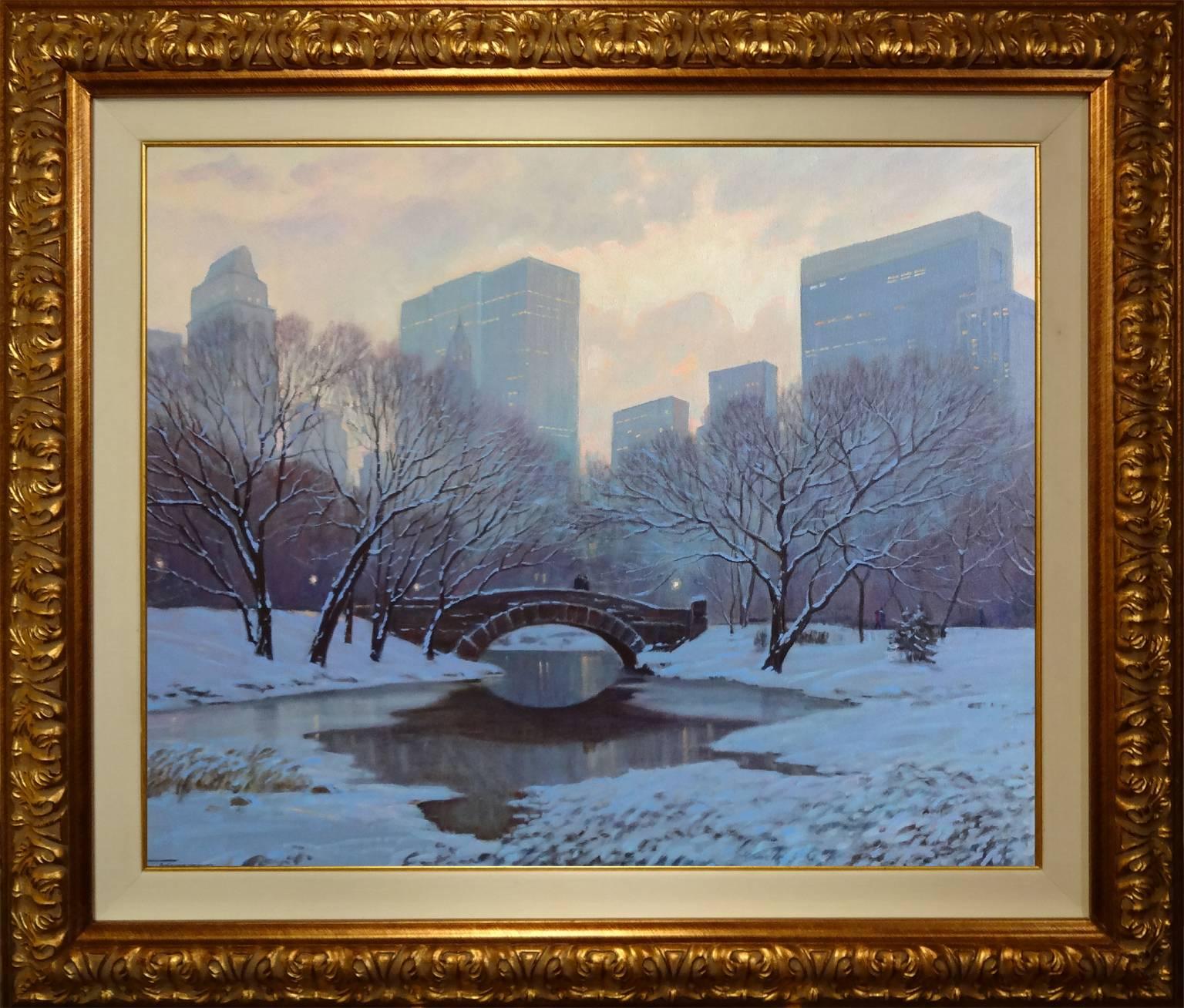After the Snow, Central Park - Painting by Yuri Bondarenko