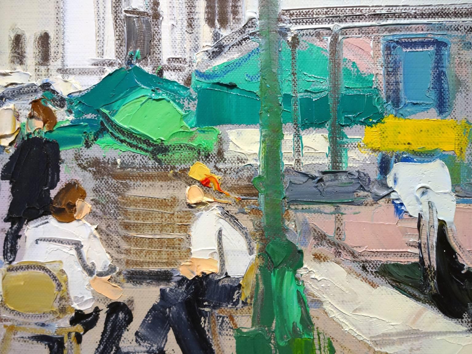 Venise, Riva Degli Schiavoni - Impressionist Painting by Richard de Premare