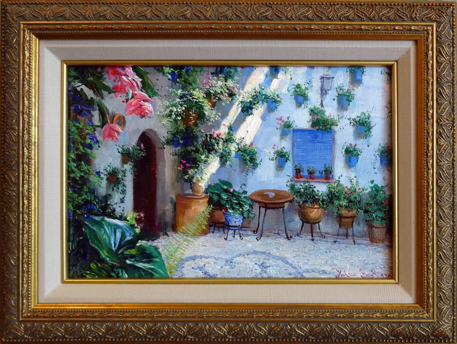 El Patio - Painting by Yulia Sonlleva