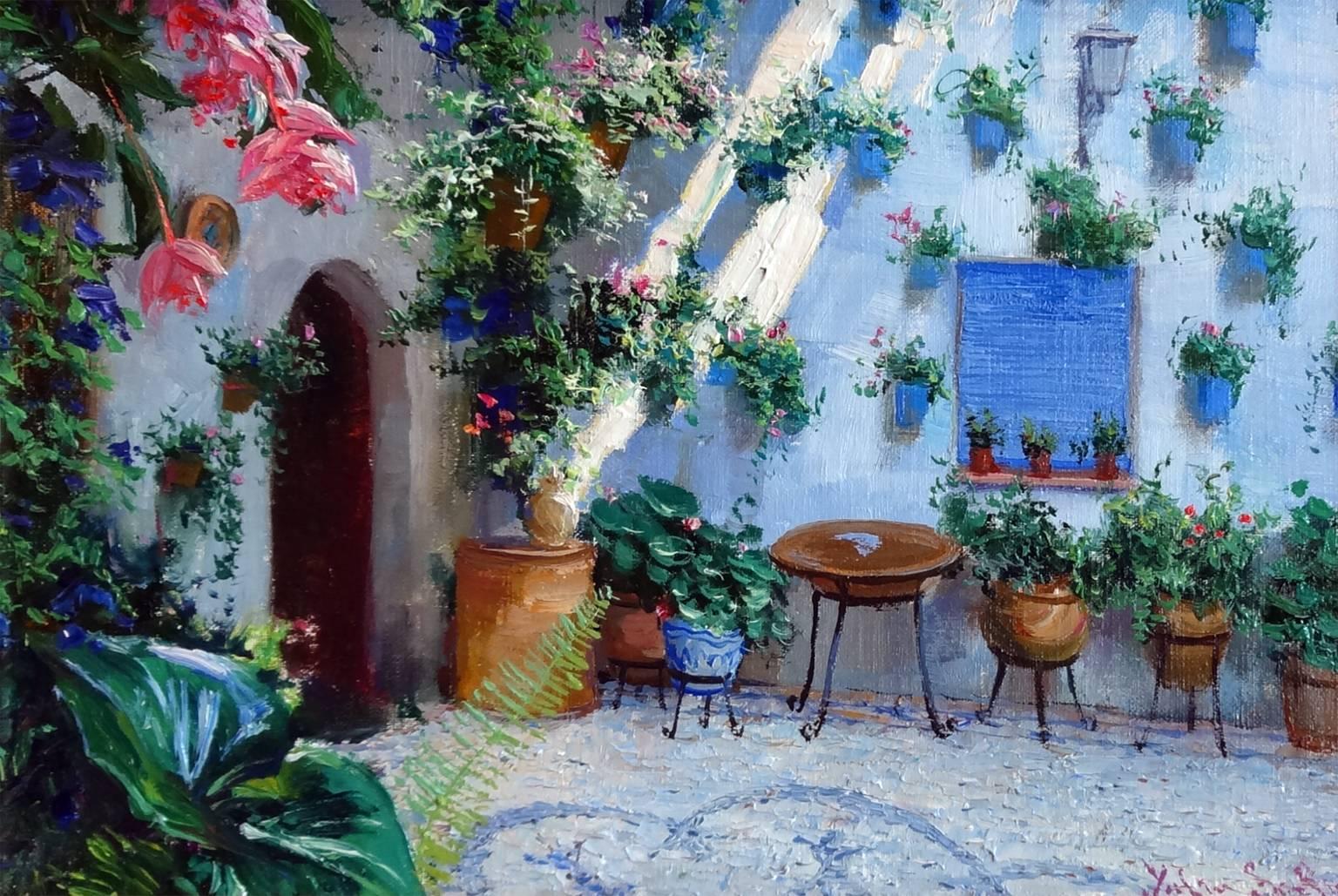 Yulia Sonlleva Landscape Painting - El Patio