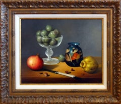 Reine Claude Plums. Pomegranate and Quince (Reines claude, grenade et coing)