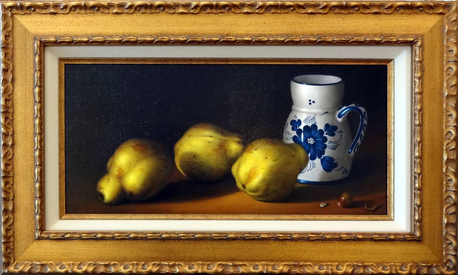 Quinces and Pitcher (Coings et Pichet) - Painting by Jean-Yves Boissé