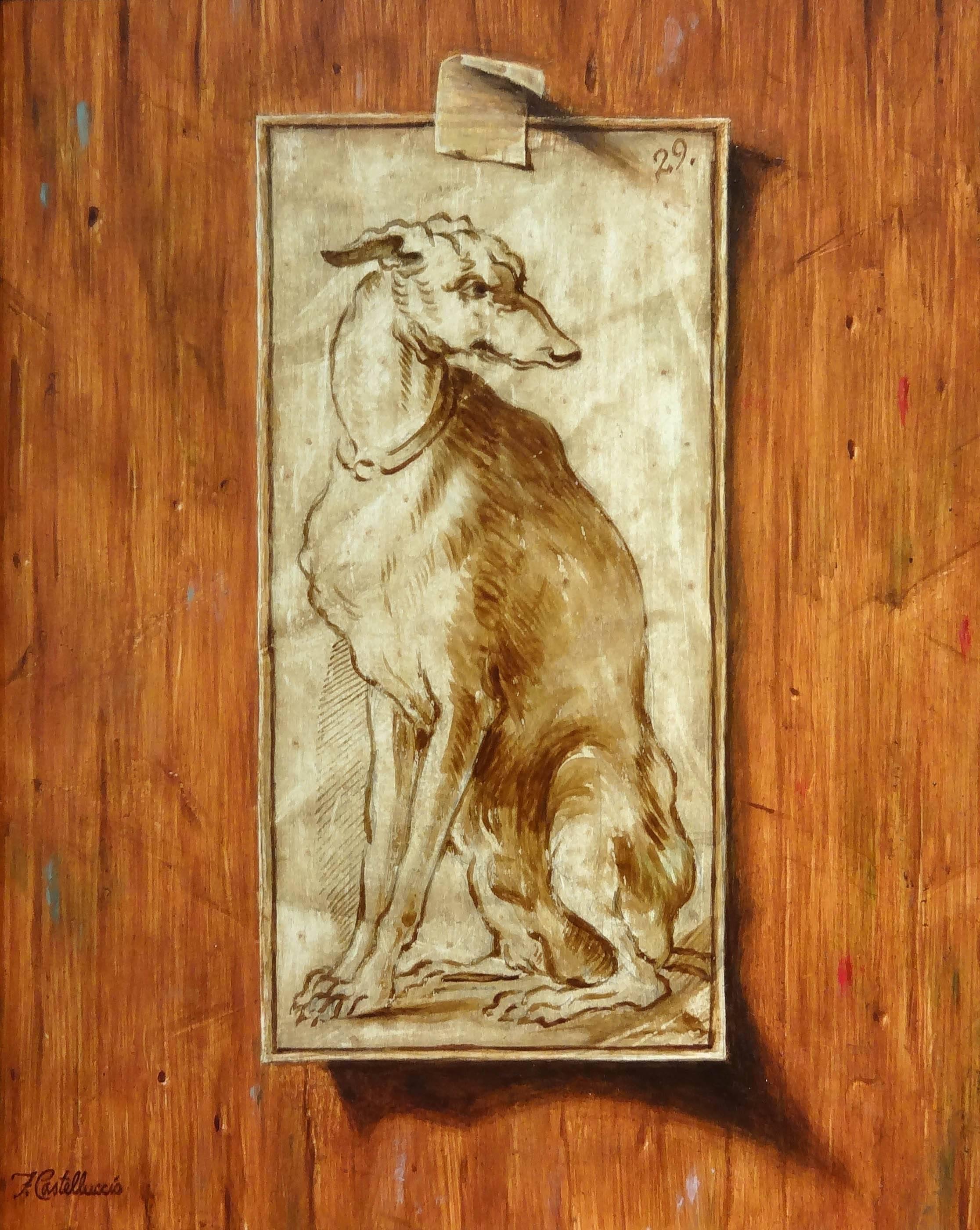 Federico Castelluccio Animal Painting - Italian Grey Hound