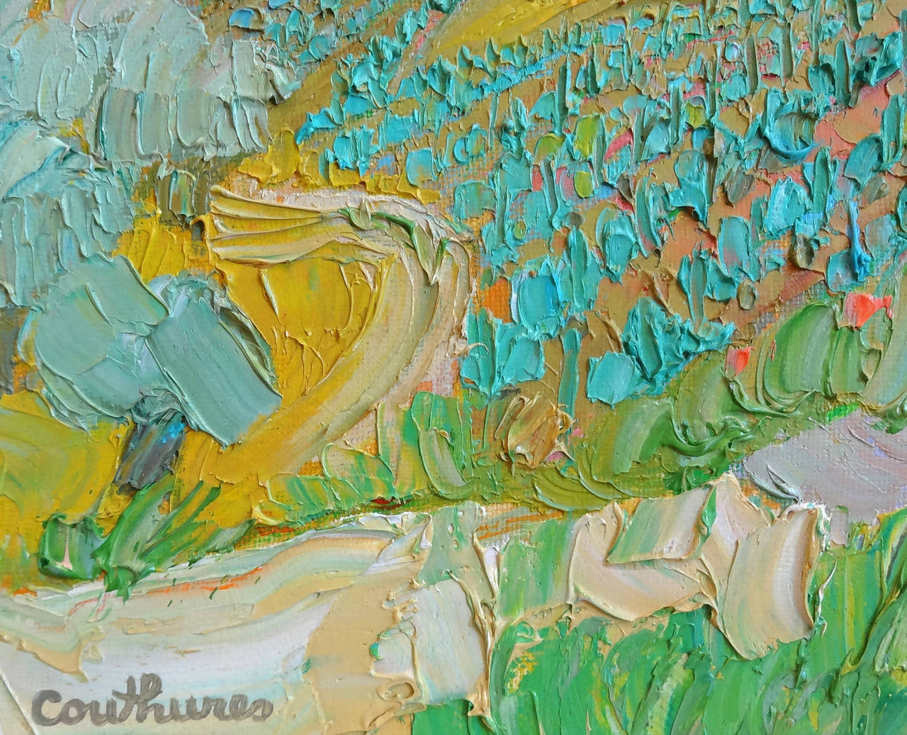 Le Chemin de Viones - Painting by Daniel Couthures