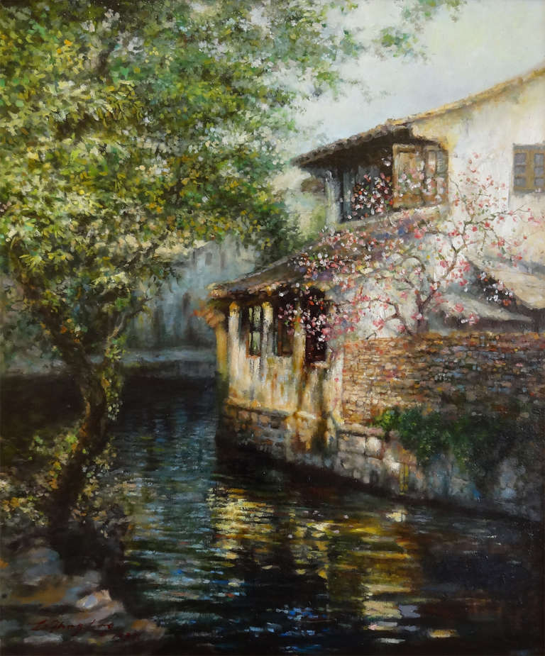 Li Zhong Liang Landscape Painting - Sunset