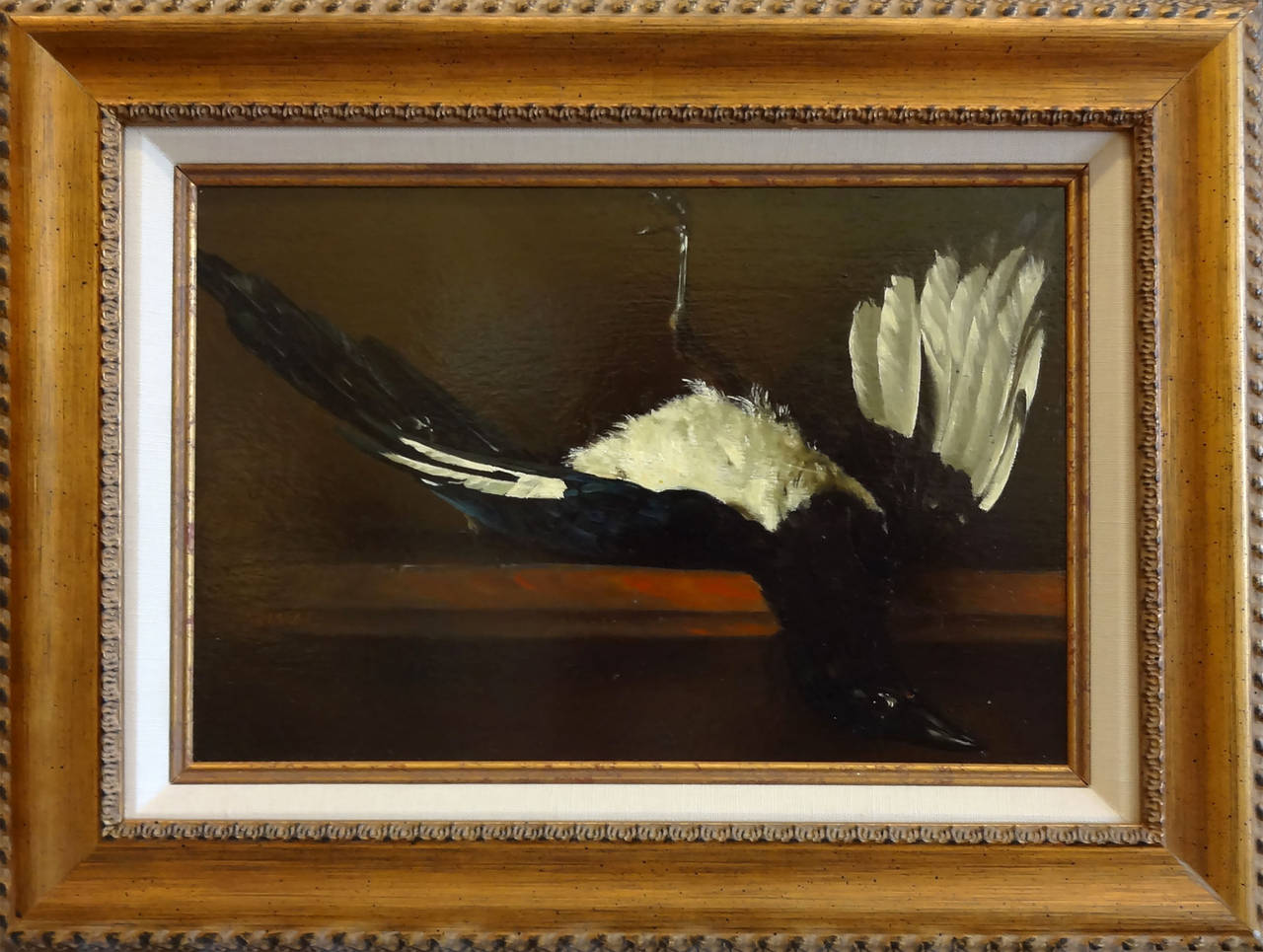 L'Oiseau (The Bird) - Painting by Jean Grimal