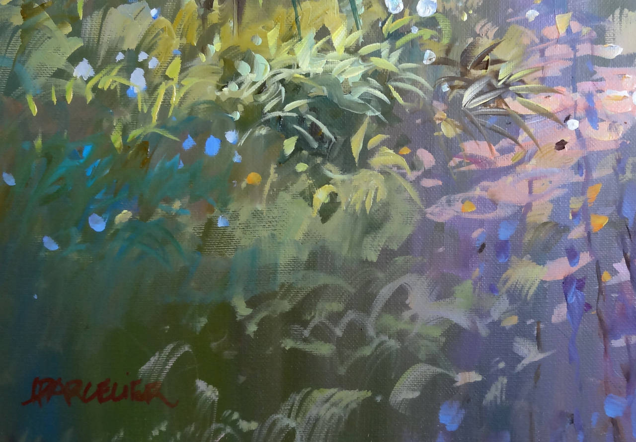 La Bastide Provençale - Painting by Laurent Parcelier