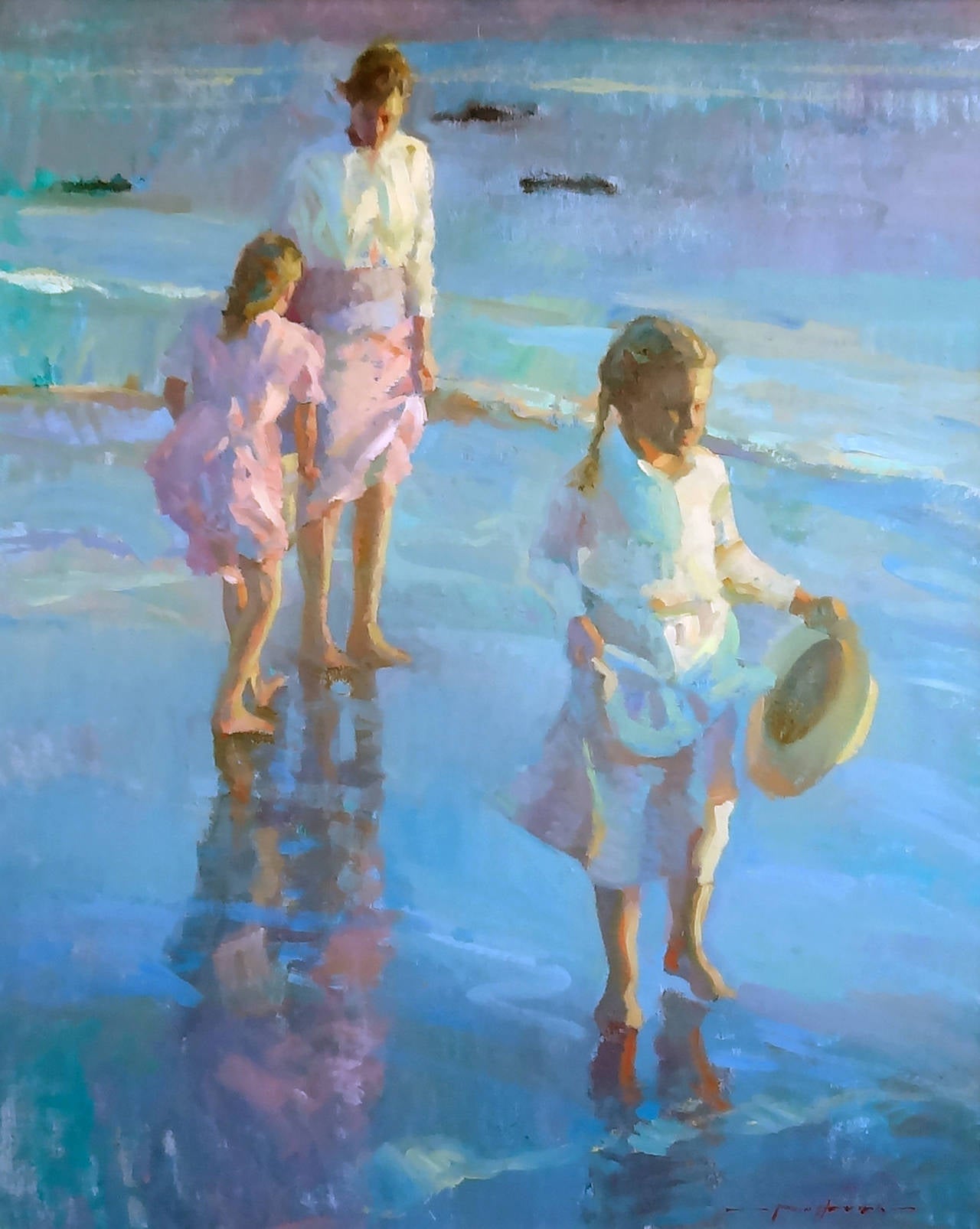 Don Hatfield Lapping Waves, Painting For Sale at 1stdibs