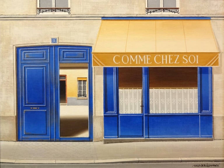 Angelo Mozziconacci Landscape Painting - Comme Chez Soi Paris