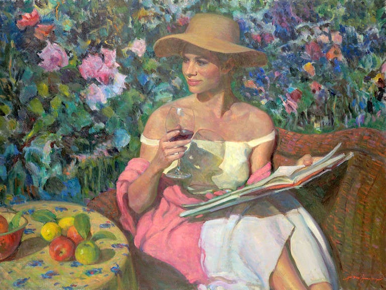 Don Hatfield Portrait Painting - Summer Afternoon