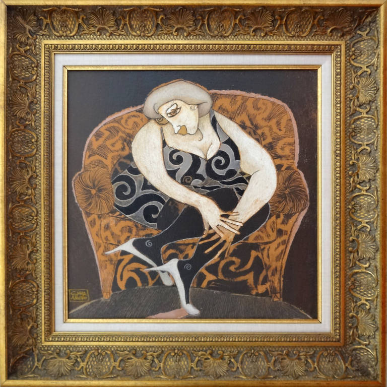 Bruna - Painting by Giovanni Maranghi