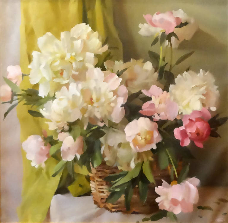 Victoria Bondarenko Still-Life Painting - Peonies
