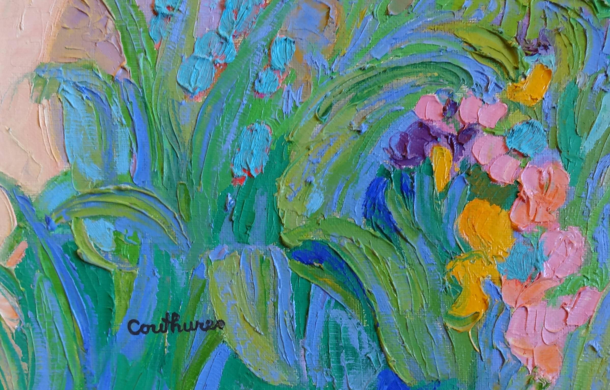 Floralies Nicoises - Impressionist Painting by Daniel Couthures