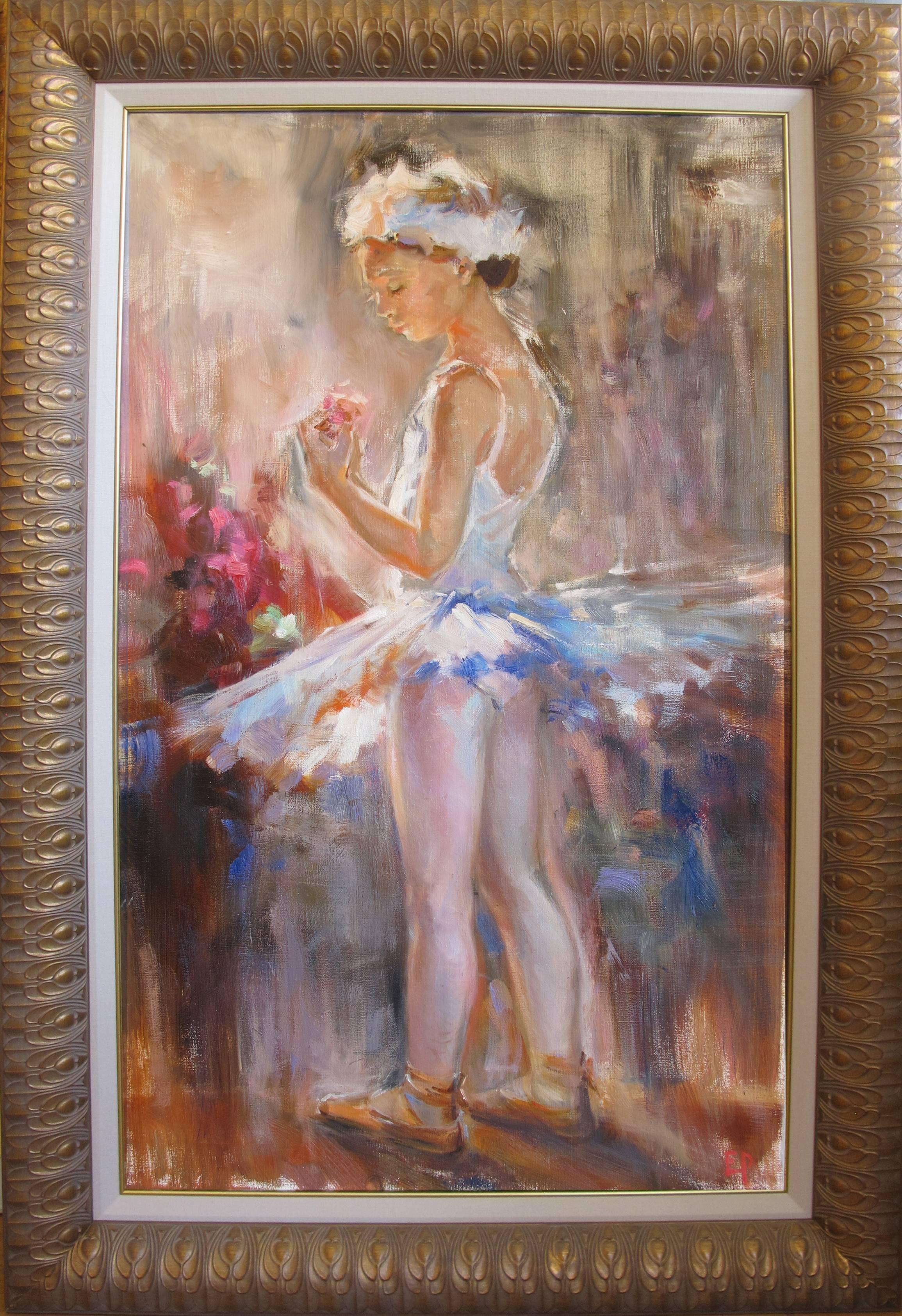 The Young Ballernia - Painting by Elena Rezayeva