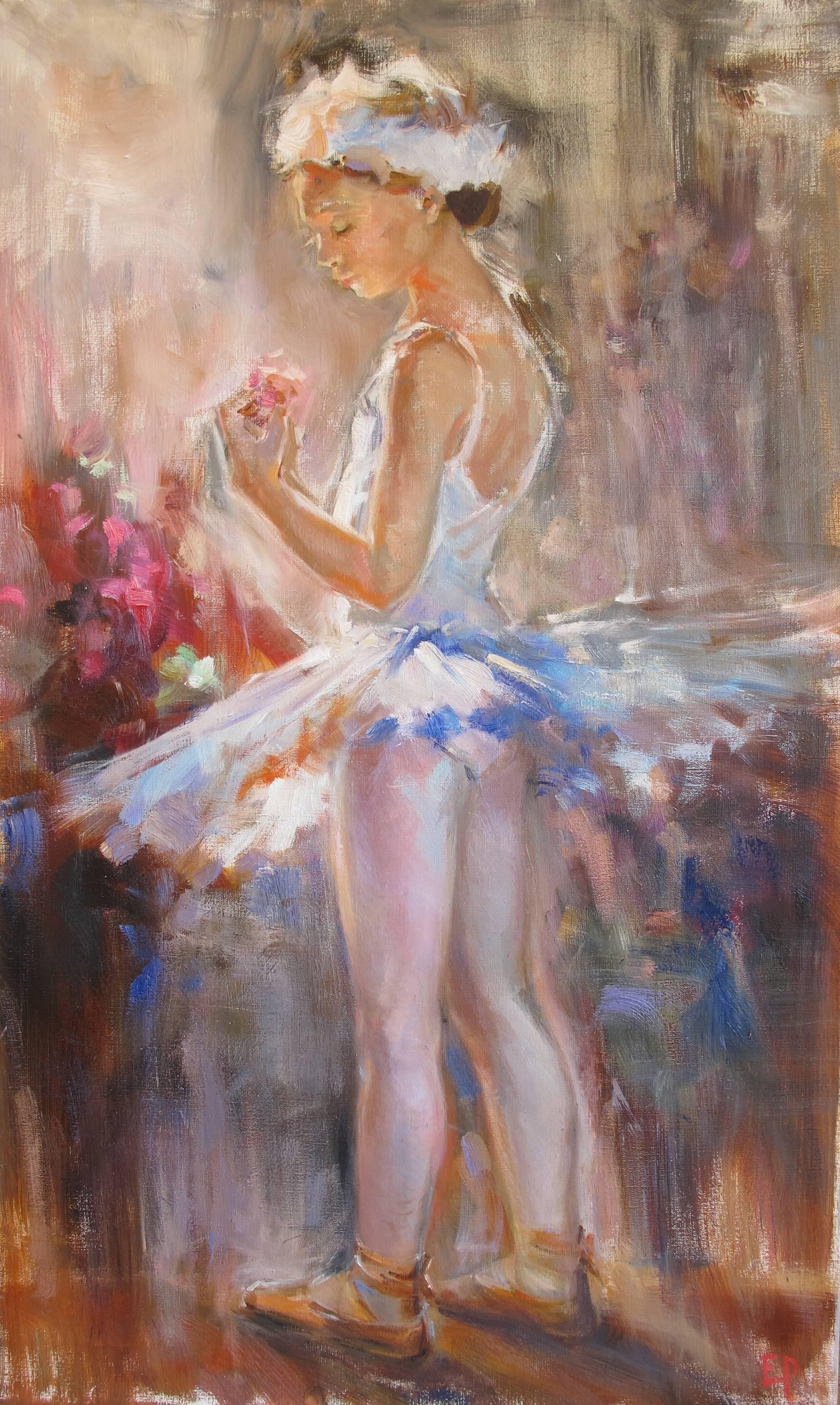 Elena Rezayeva Portrait Painting - The Young Ballernia