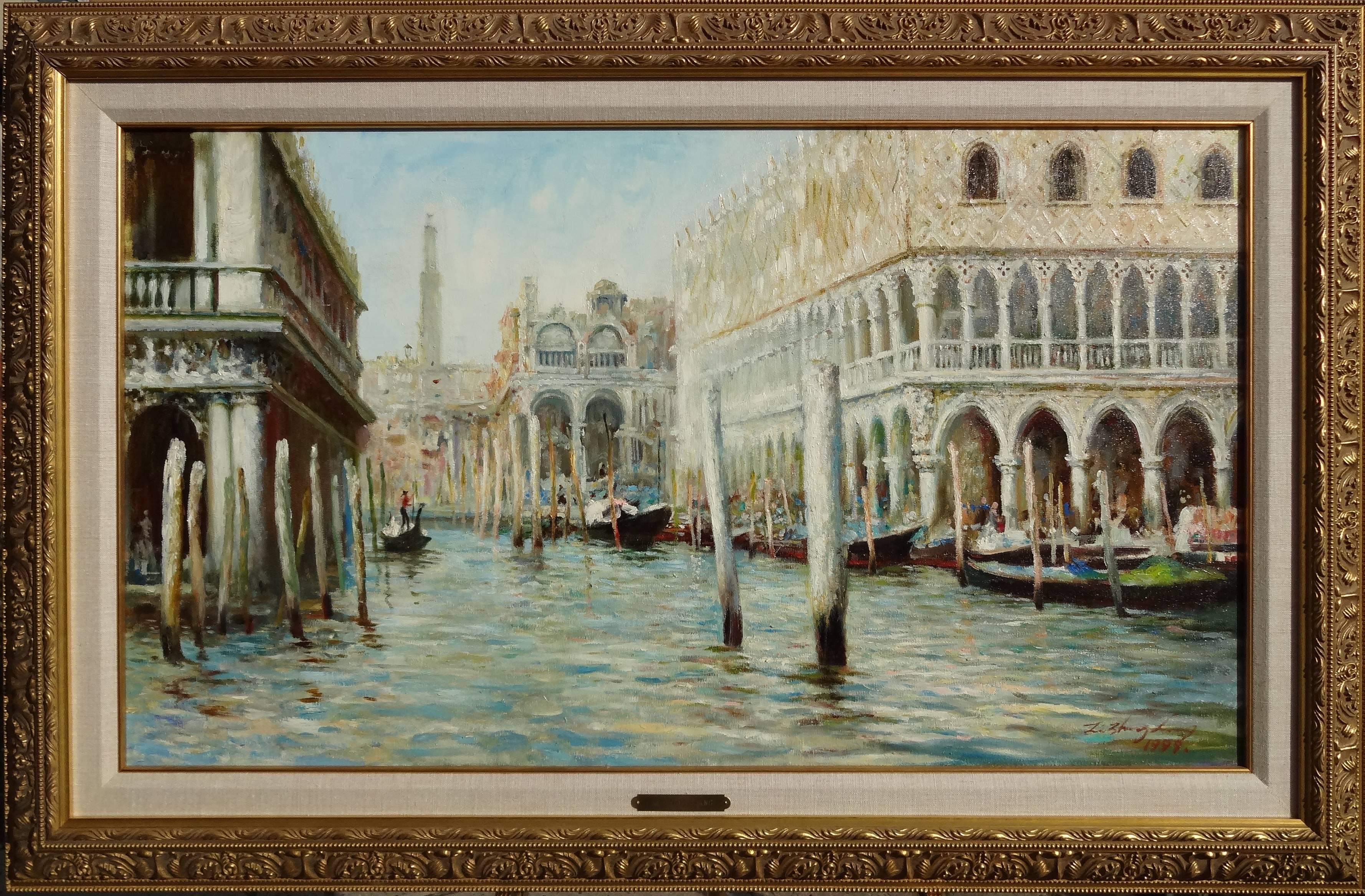 Venice Canal - Painting by Li Zhong Liang