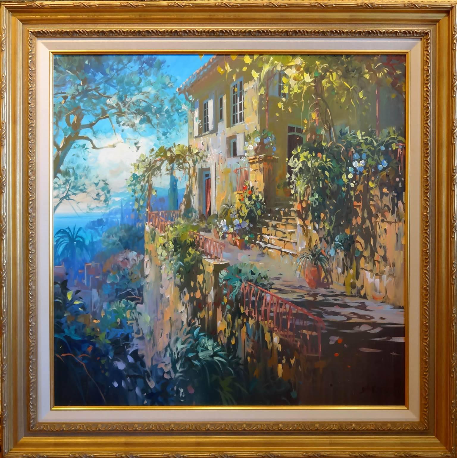 Panorama sur le Luberon - Painting by Laurent Parcelier