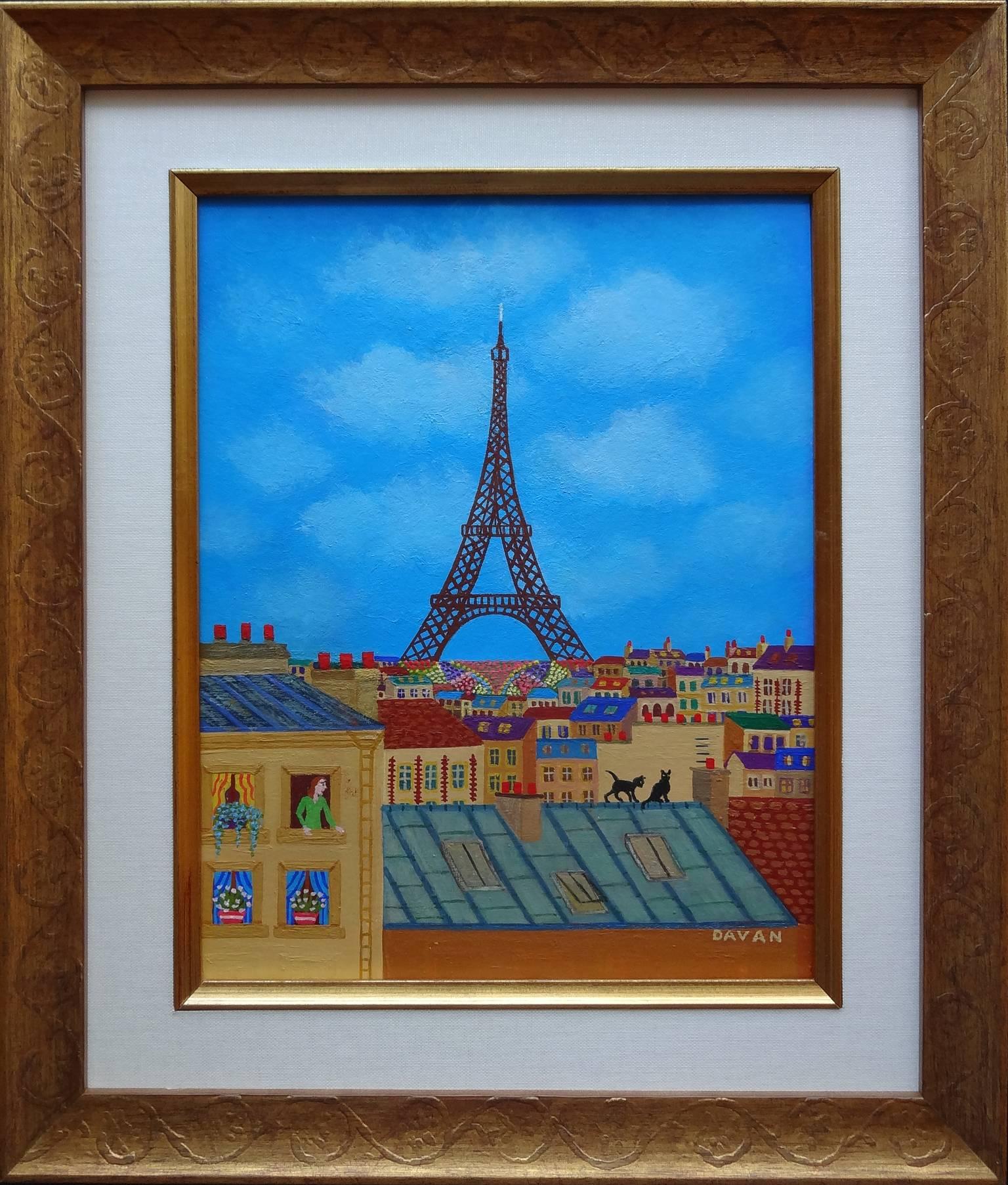 Tour Eiffel - Painting by Yohanna Wanda Davan