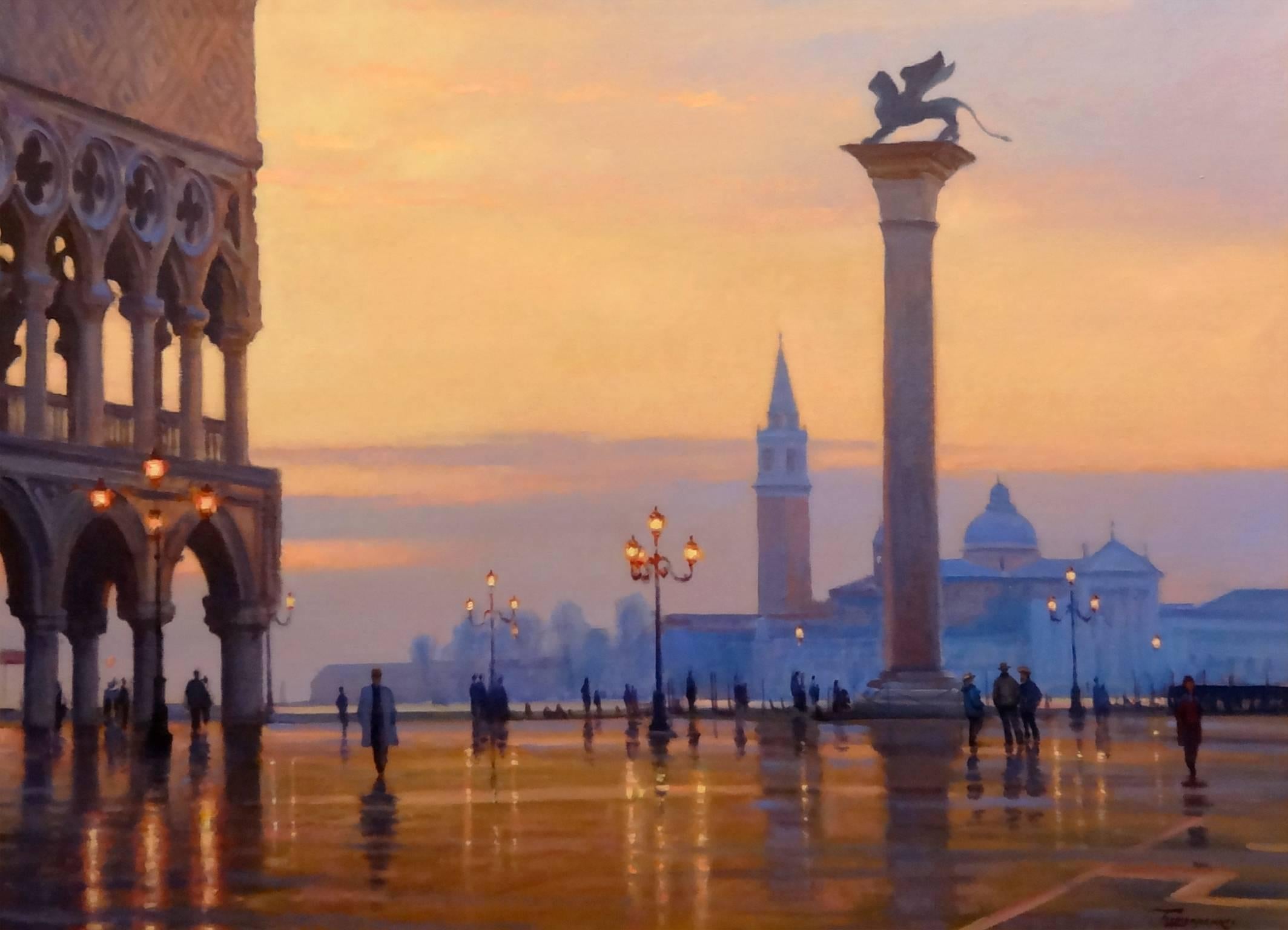 Yuri Bondarenko Landscape Painting - Venice Evening