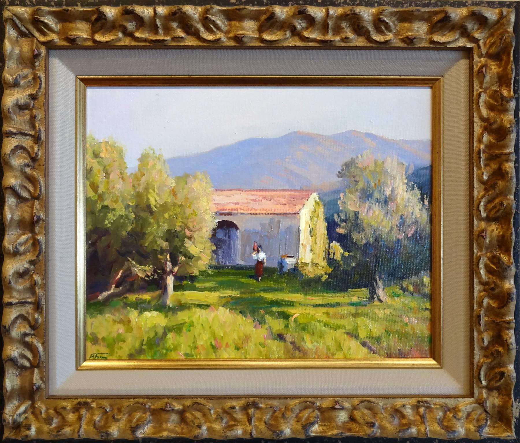 In Tuscany – Painting von Victoria Bondarenko