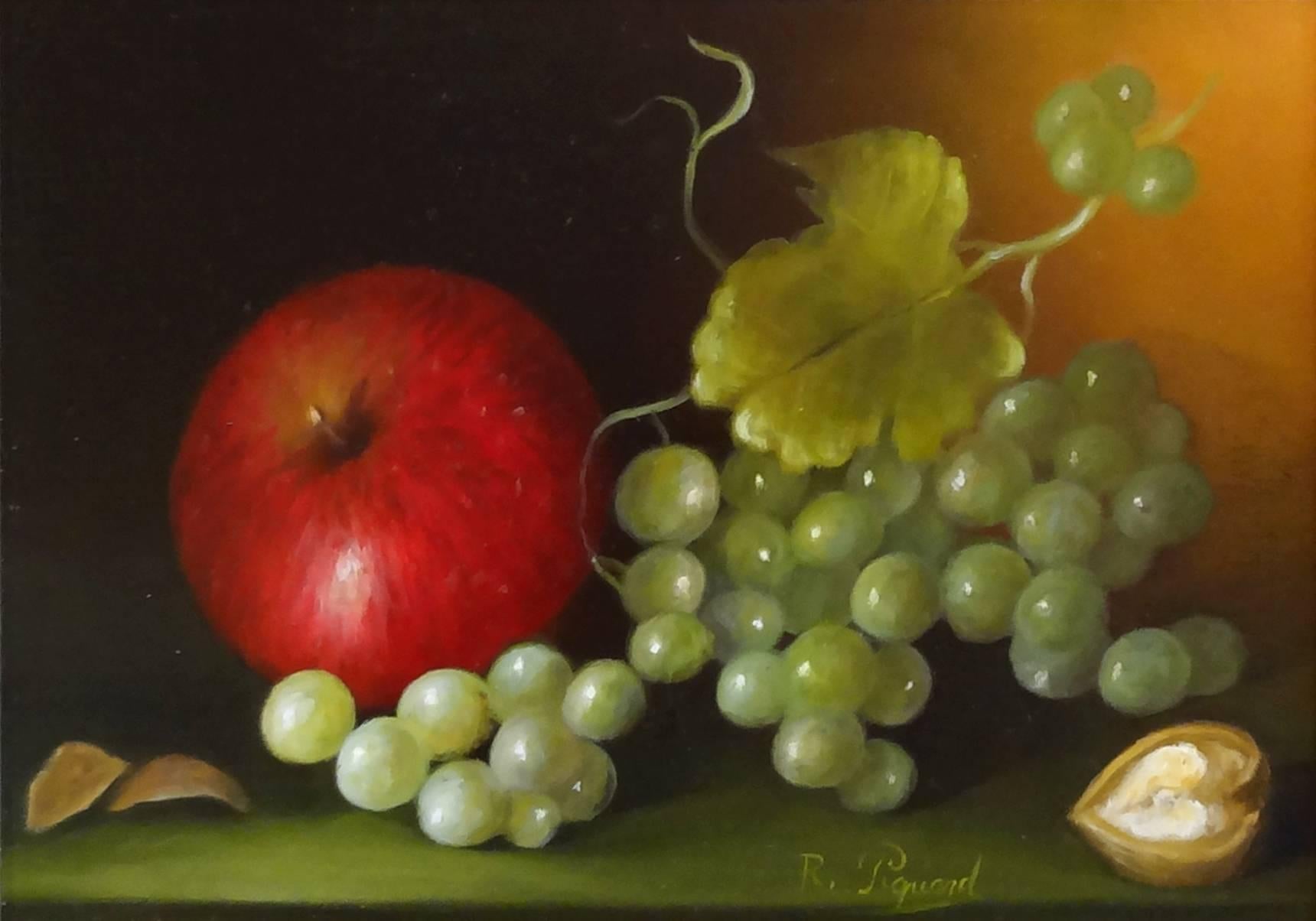 Robert Piquard Still-Life Painting - Fruit and Nuts (Fruits et Noix)