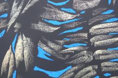 Painting on paper "Gold Leafs"