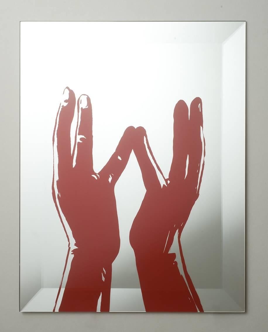 Silkscreen on mirror 