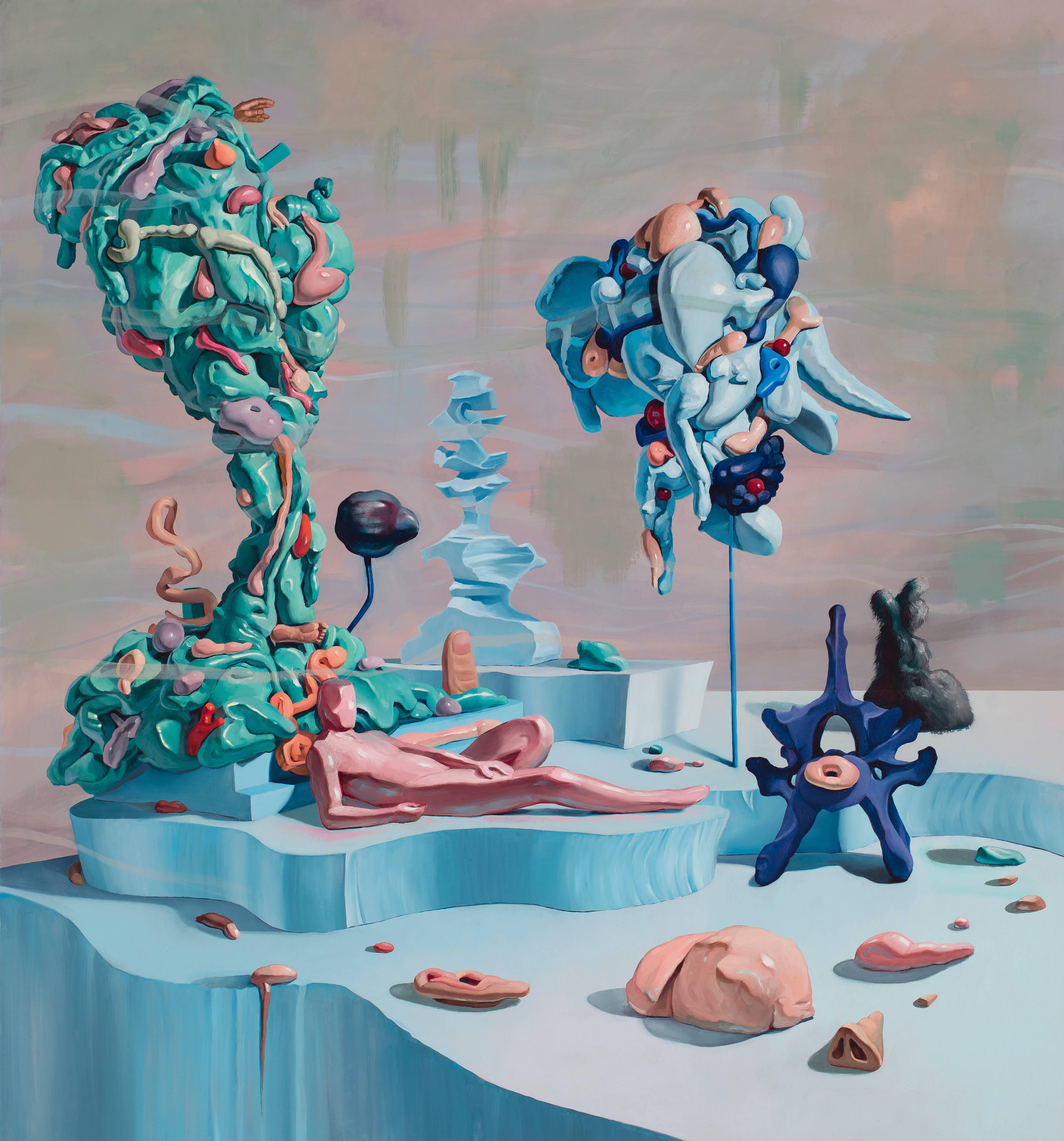 Adam Gunn Abstract Painting - Exquisite Resting Place