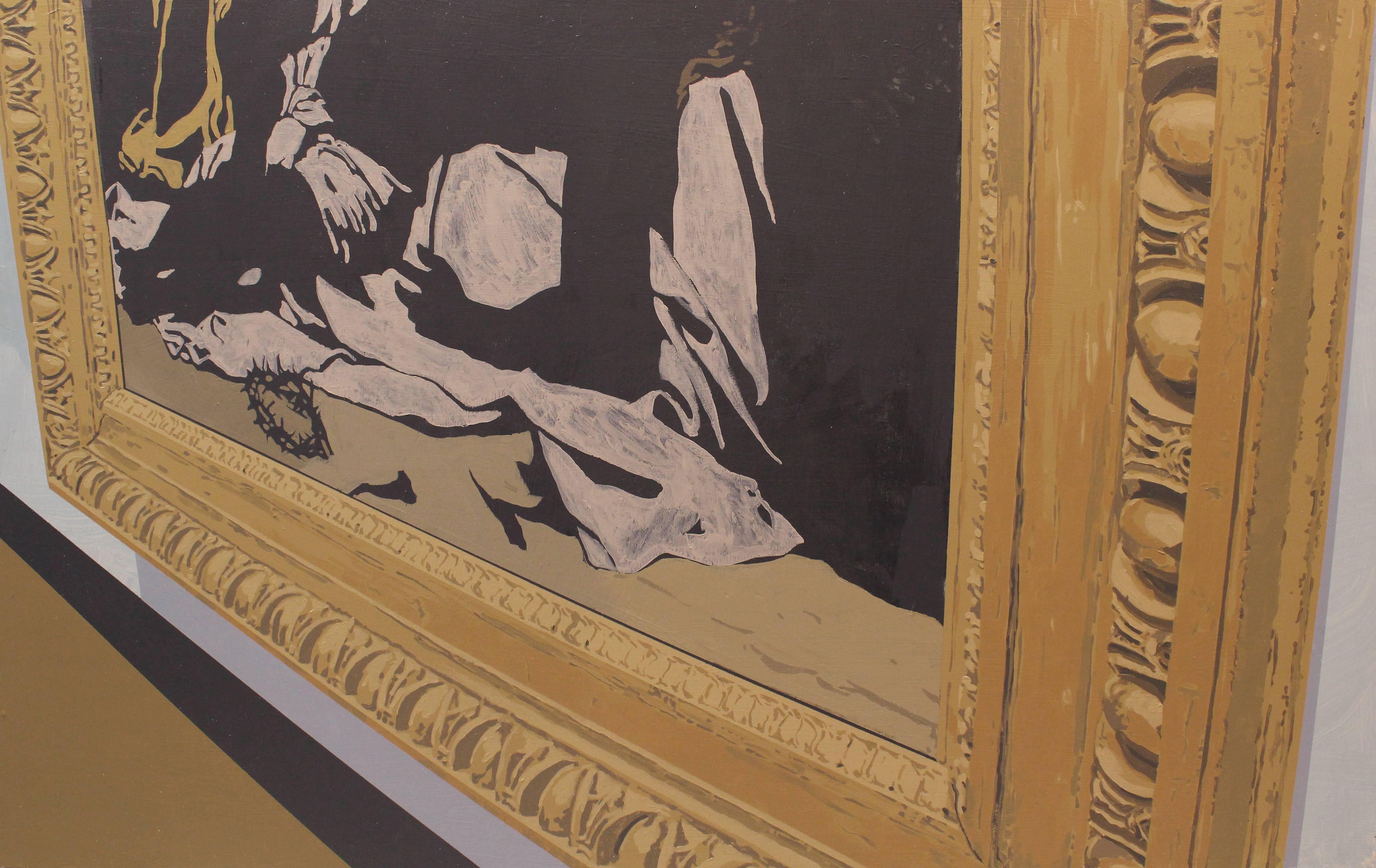 Phil Delisle Interior Painting - Crucifixion Obscured (original)