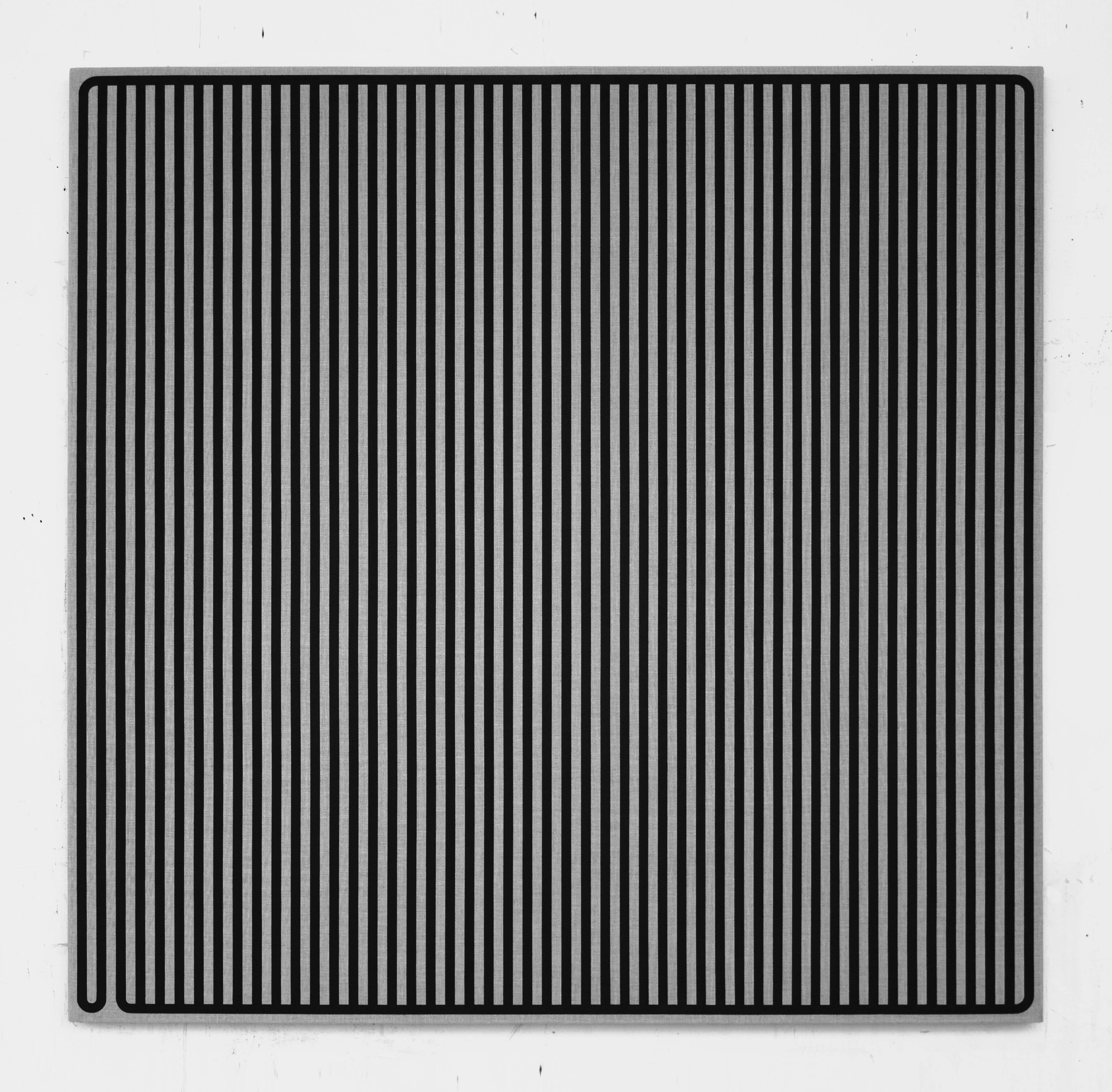 Neil Harrison Abstract Painting - Black Square 66
