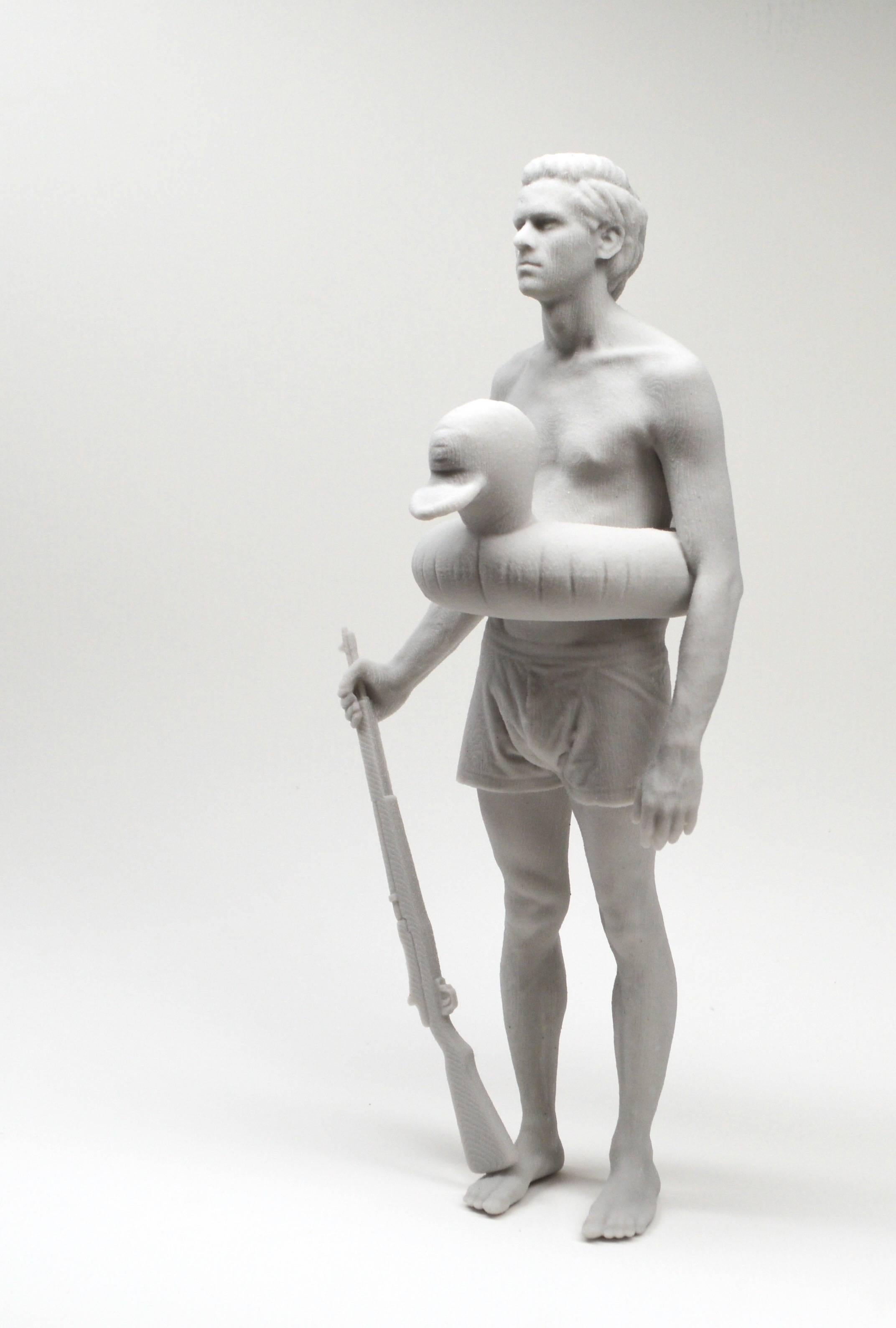 Nicholas Crombach Figurative Sculpture - Hunter #2