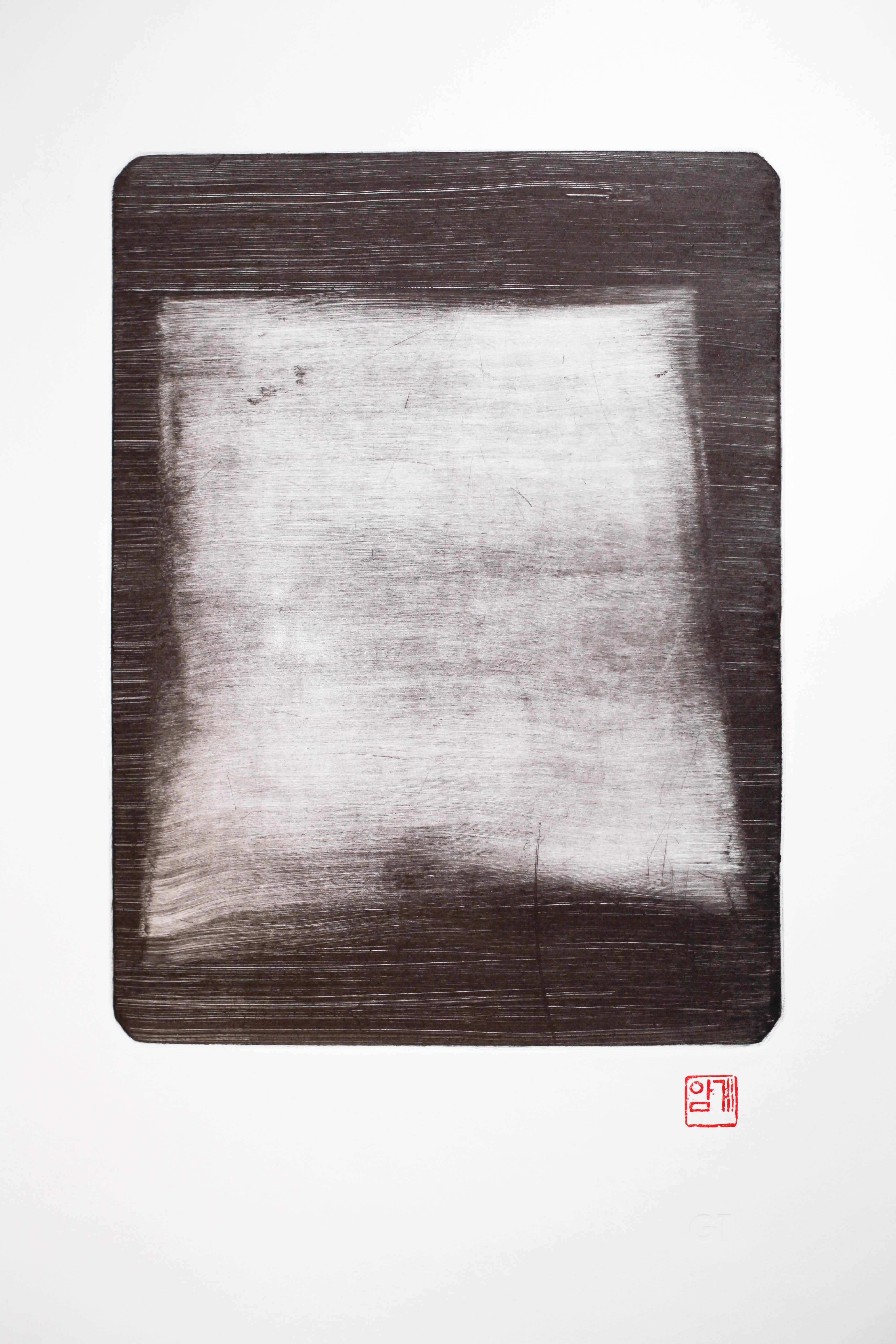 Jinny Yu Abstract Print - Notes