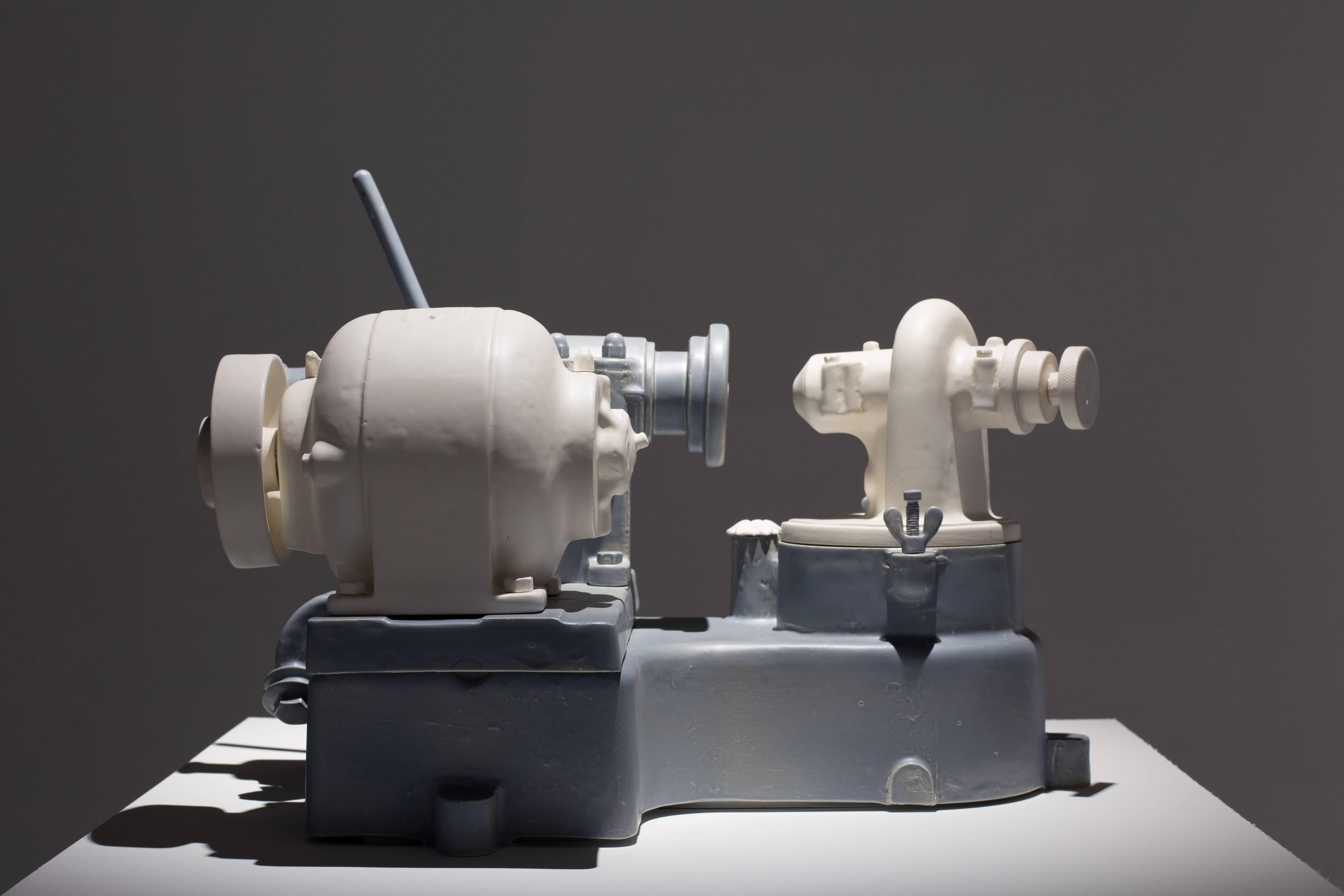 Satin-valve-grinder - Sculpture by Clint Neufeld